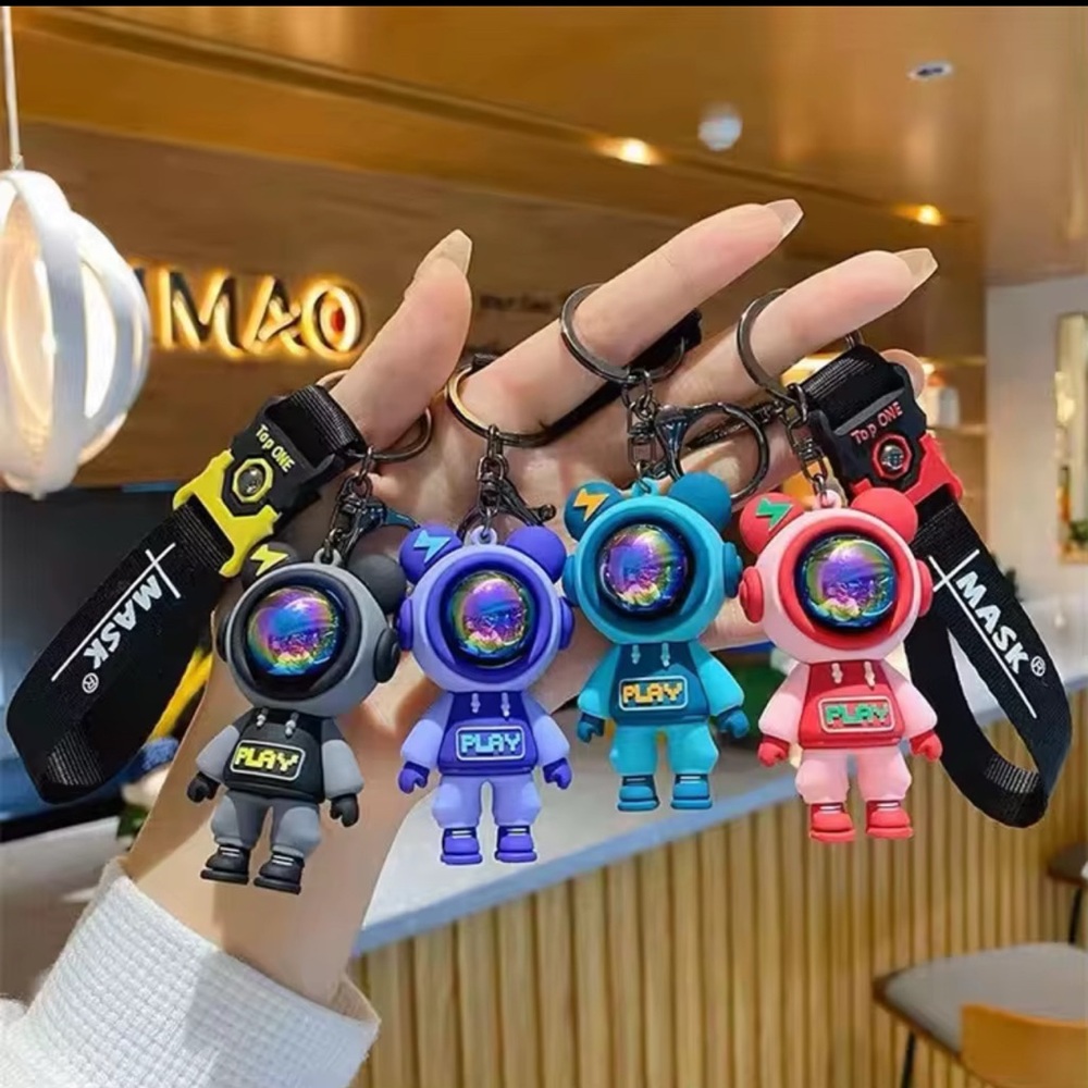 Colorful Astronaut Keychains
